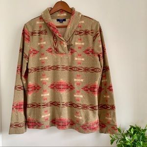 Chaps Shawl Collar Pullover